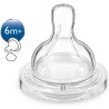 PHILIPS AVENT SCF636/27 Lot de 2 tétines anti-colic - 6 mois et + - Débit liquide épais