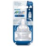 PHILIPS AVENT SCF636/27 Lot de 2 tétines anti-colic - 6 mois et + - Débit liquide épais