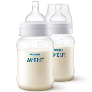 PHILIPS AVENT SCF813/27 Lot de 2 biberons Anti-colic 1m+ - 260 ml