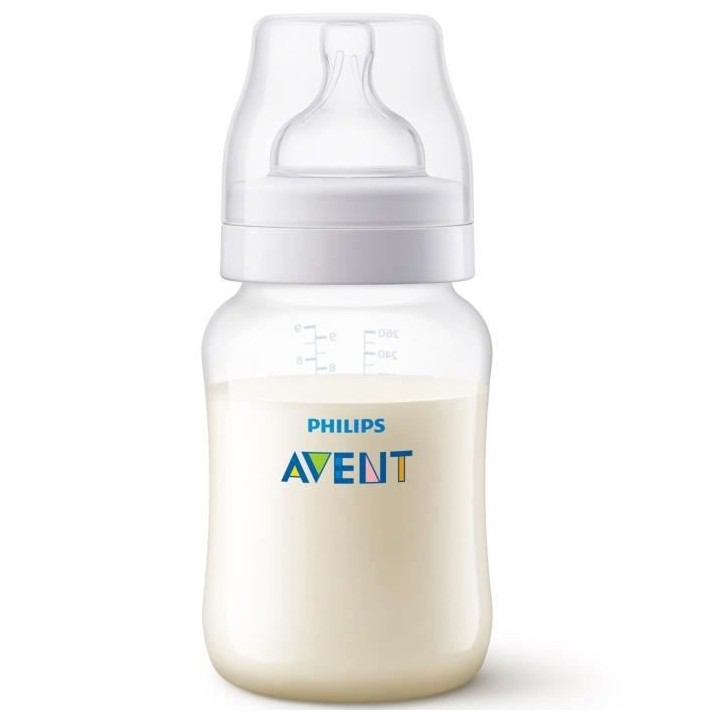 PHILIPS AVENT SCF813/27 Lot de 2 biberons Anti-colic 1m+ - 260 ml