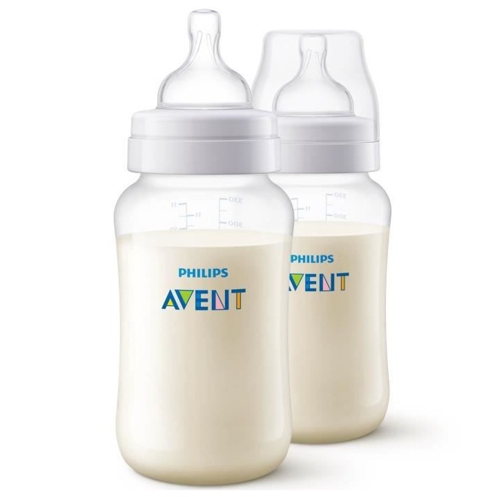 PHILIPS AVENT SCF816/27 Lot de 2 biberons Anti-Colic - 3 mois et+ - 33