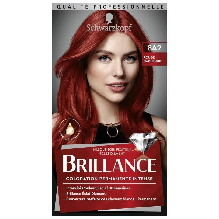 SCHWARZKOPF Brillance - Coloration Cheveux permanente intense - Rouge