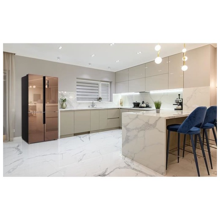 SCHNEIDER - SCMD482NFGM - Réfrigérateur américain - 482 litres - To