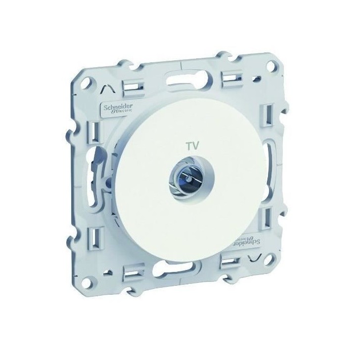 SCHNEIDER ELECTRIC Prise TV Odace blanc