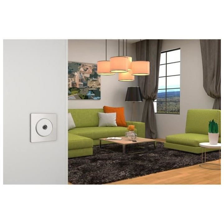 SCHNEIDER ELECTRIC Prise TV Odace blanc