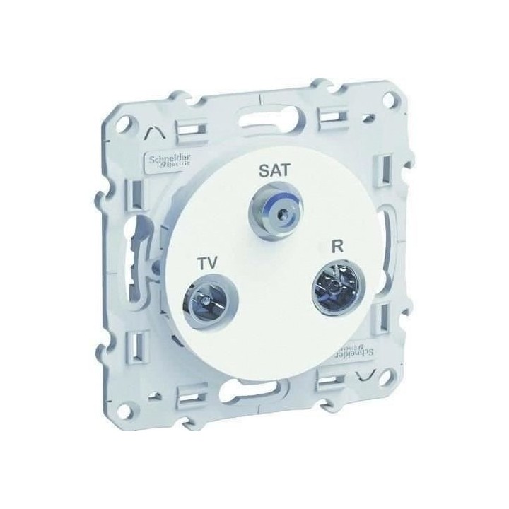 SCHNEIDER ELECTRIC Prise TV / SAT / FM Odace blanc