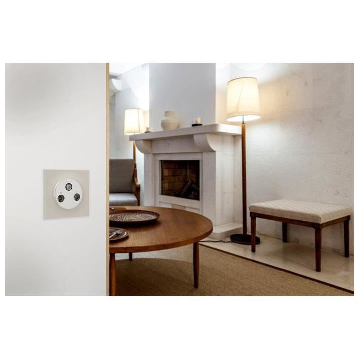 SCHNEIDER ELECTRIC Prise TV / SAT / FM Odace blanc