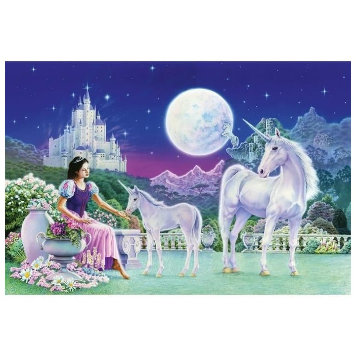 Puzzle - Avec porte-clé peluche - SCHMIDT SPIELE - Licorne - 200 piec