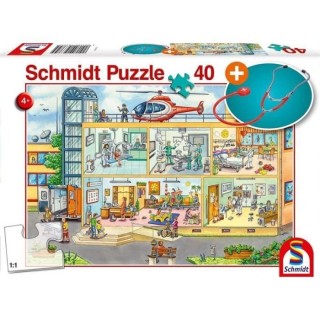 Puzzle - Avec stéthoscope - SCHMIDT SPIELE - A l'hôpital pédiatriqu