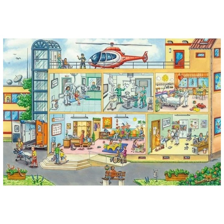 Puzzle - Avec stéthoscope - SCHMIDT SPIELE - A l'hôpital pédiatriqu