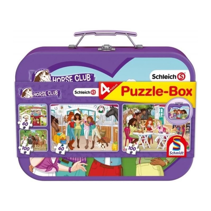 Coffret de puzzles - SCHMIDT SPIELE - Horse Club - 2x60, 2x100 pieces