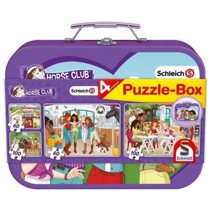 Coffret de puzzles - SCHMIDT SPIELE - Horse Club - 2x60, 2x100 pieces