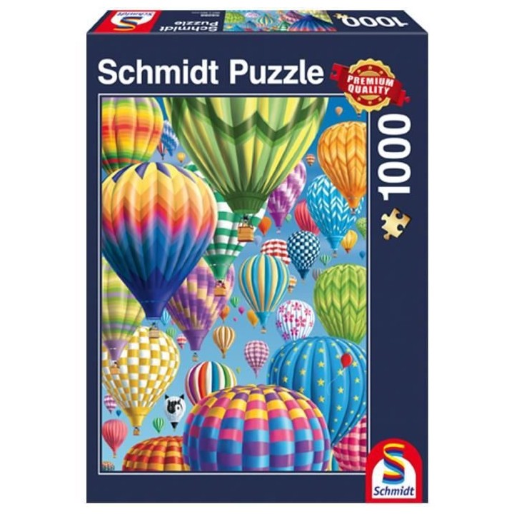 Puzzle Envol de ballons colorés, 1000 pcs