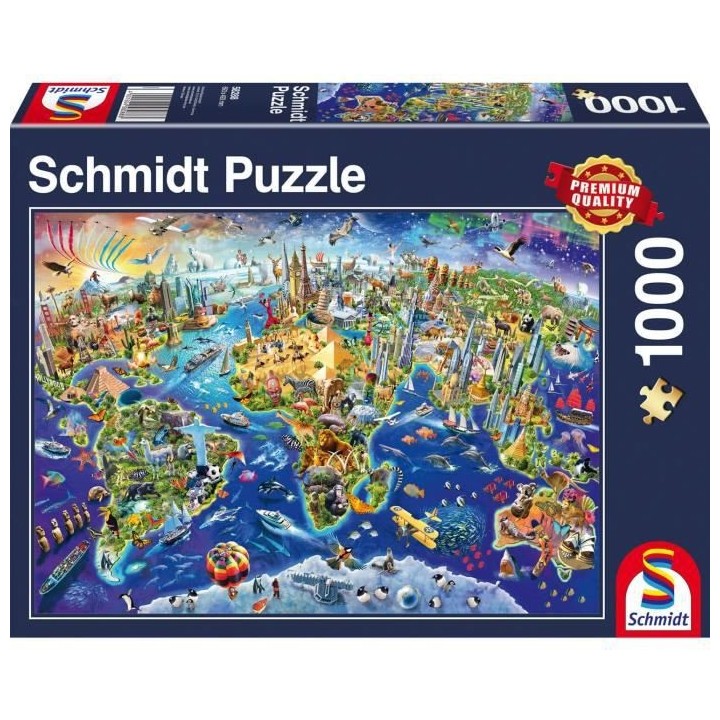 Puzzle D‚couvre notre monde, 1000 pcs