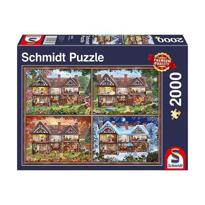 Puzzle 2000 pieces Maison des quatre saisons - Schmidt
