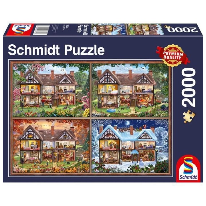 Puzzle 2000 pieces Maison des quatre saisons - Schmidt