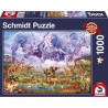 Puzzle - SCHMIDT SPIELE - Animaux autour d'un point d'eau - 1000 pieces