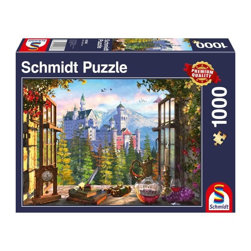 Puzzle Vue sur le chƒteau de conte de f‚es, 1000 pcs