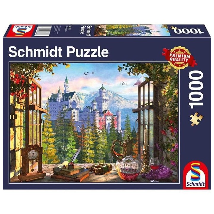 Puzzle Vue sur le chƒteau de conte de f‚es, 1000 pcs