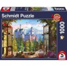 Puzzle Vue sur le chƒteau de conte de f‚es, 1000 pcs