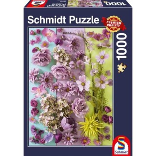 Puzzle Fleurs violettes, 1000 pcs