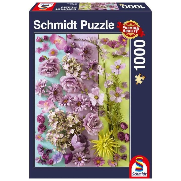 Puzzle Fleurs violettes, 1000 pcs