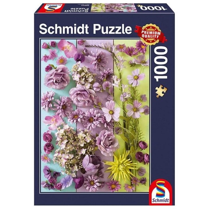 Puzzle Fleurs violettes, 1000 pcs