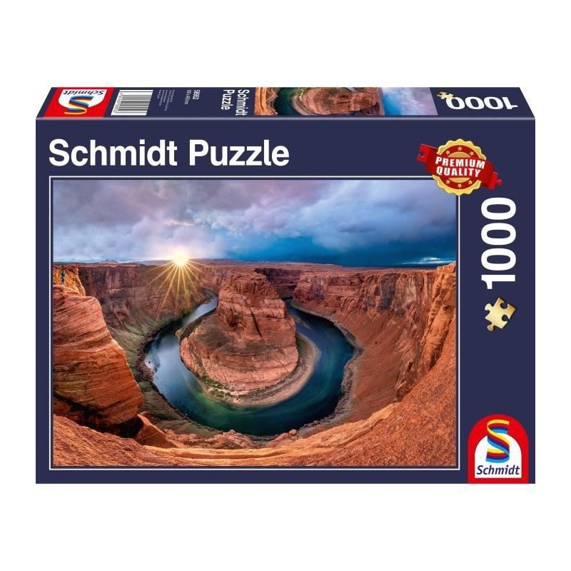 Puzzle Glen Canyon, Horseshoe Bend sur la Colorado River, 1000 pcs