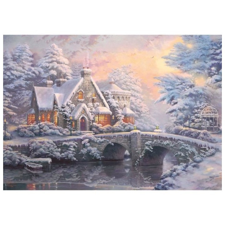 Puzzle Lamplight Manour/Hiver ... Lamplight Manour, 2x1000 pcs