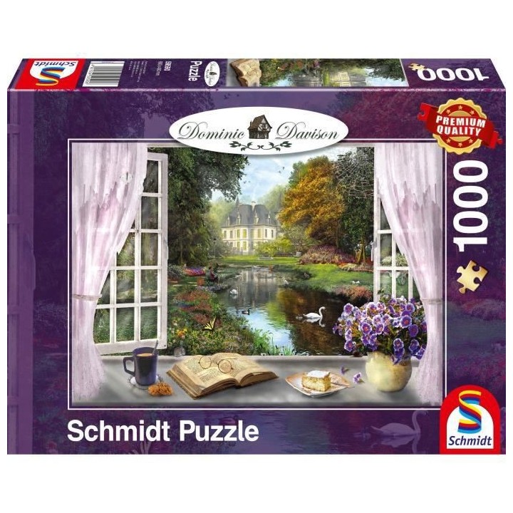 Puzzle Vue sur le jardin du château, 1000 pcs
