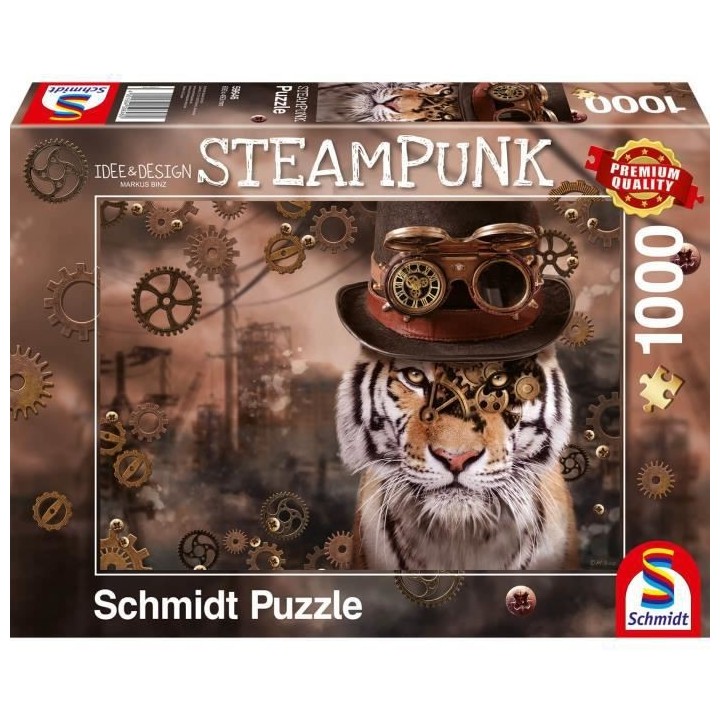 Puzzle Steampunk Tigre, 1000 pcs