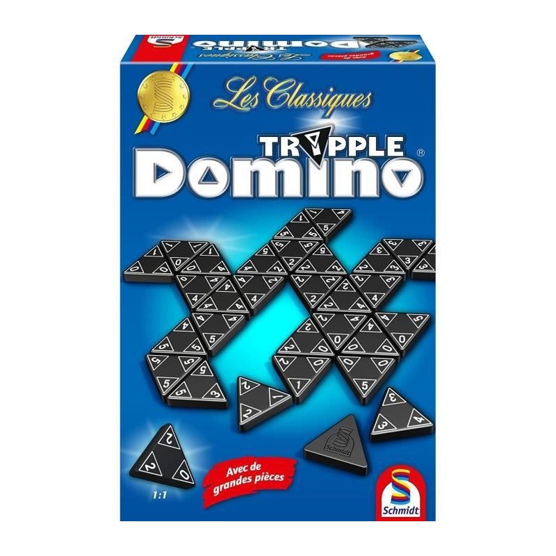 SCHMIDT AND SPIELE Jeu de société - Les Classiques - Tripple Domino - Classic line