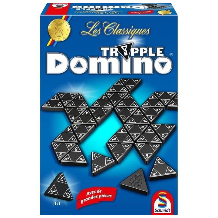 SCHMIDT AND SPIELE Jeu de société - Les Classiques - Tripple Domino