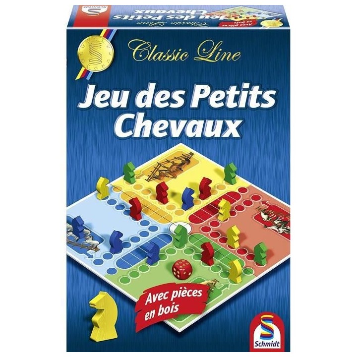 Jeu des Petits Chevaux - Jeu de société - Classic line - Pieces en b