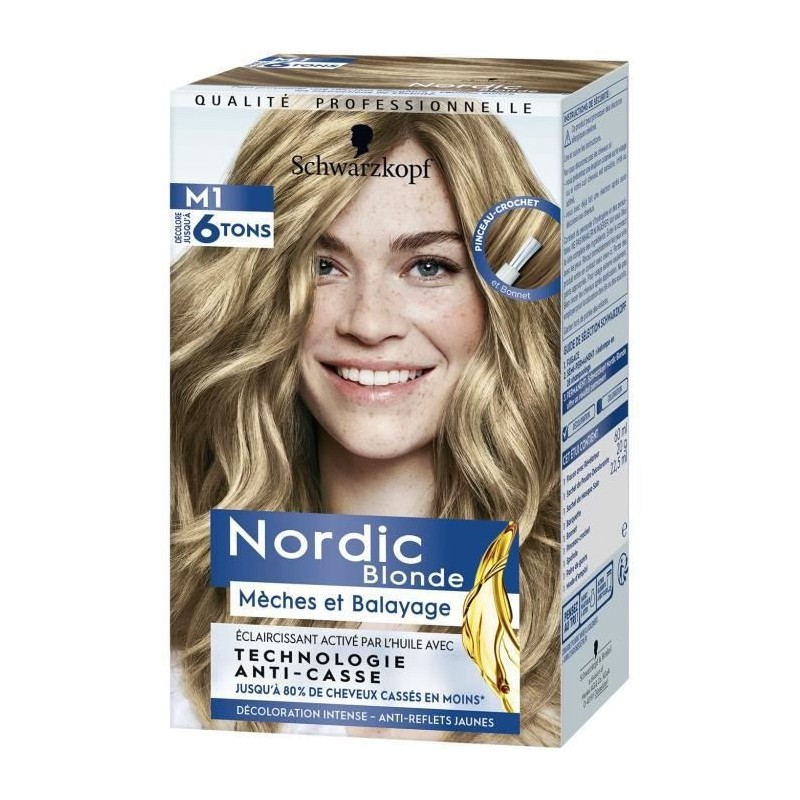 SCHWARZKOPF Coloration Permanente Nordic Blonde - Meches et Balayage Ultra-M1