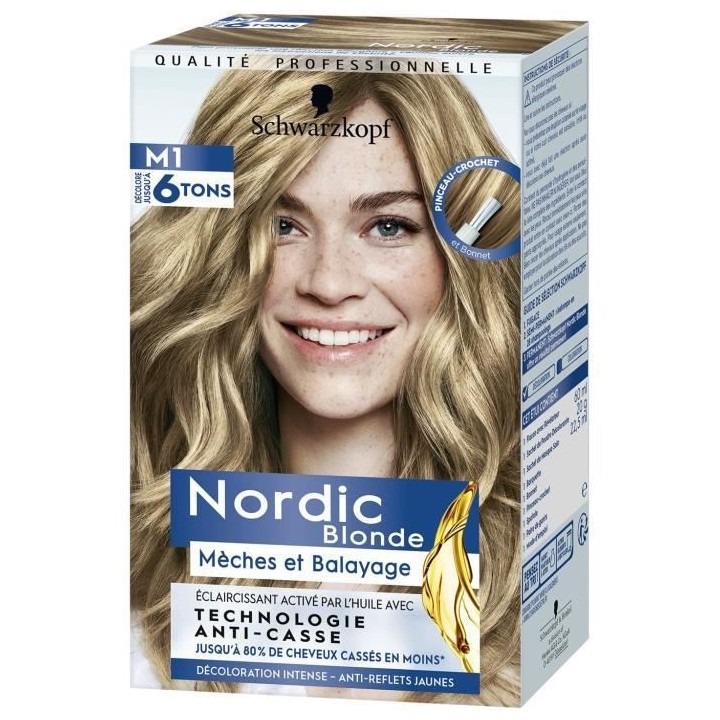 SCHWARZKOPF Coloration Permanente Nordic Blonde - Meches et Balayage U