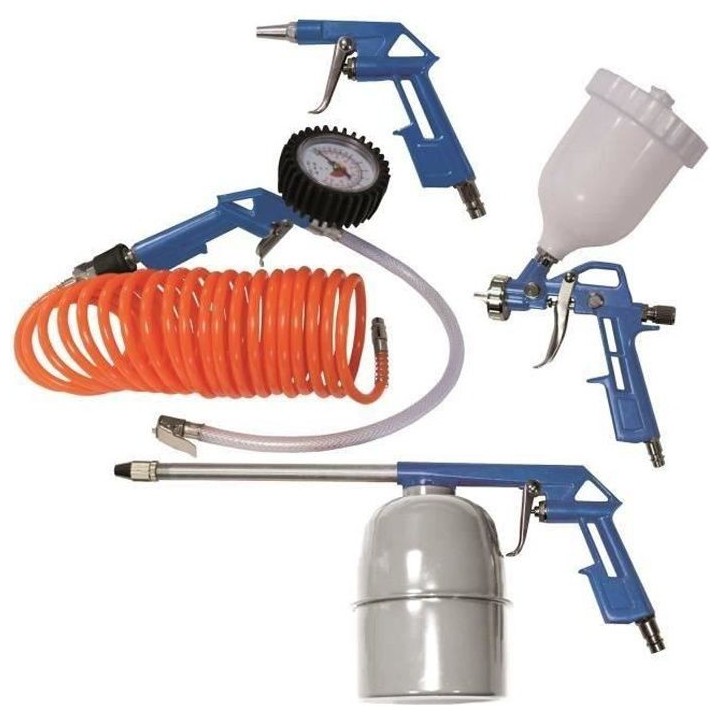 Scheppach Kit de 5 outils pneumatiques pour compresseur