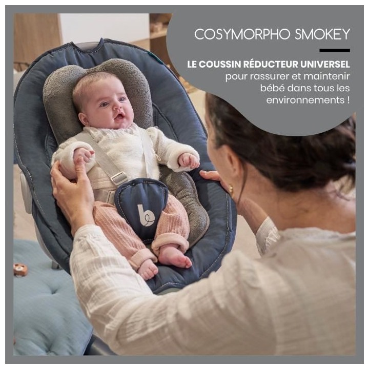 Babymoov Cosymorpho Smokey, Réducteur universel, 0 - 6 mois