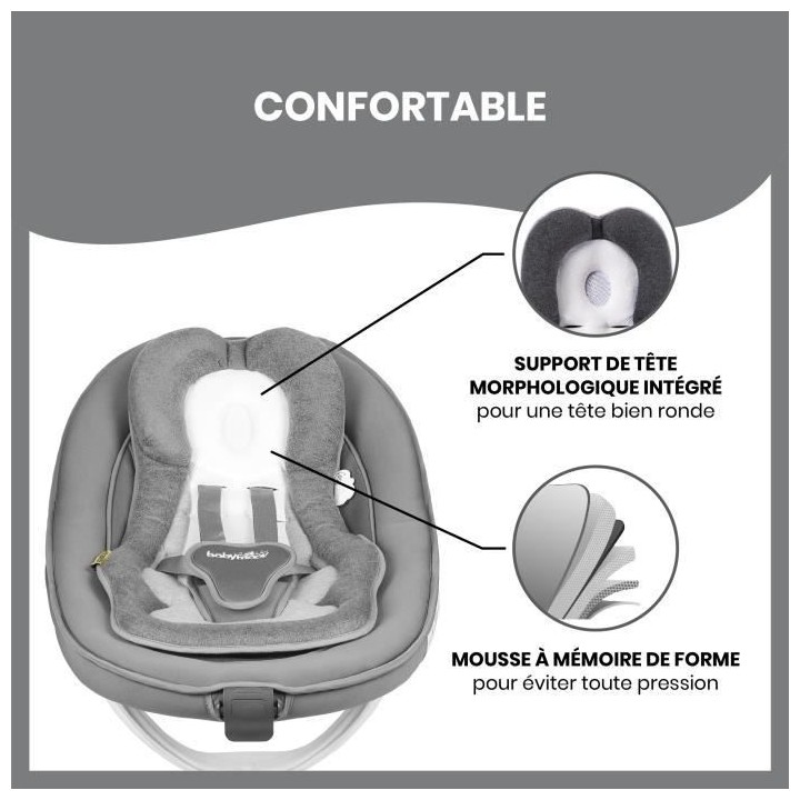 Babymoov Cosymorpho Smokey, Réducteur universel, 0 - 6 mois