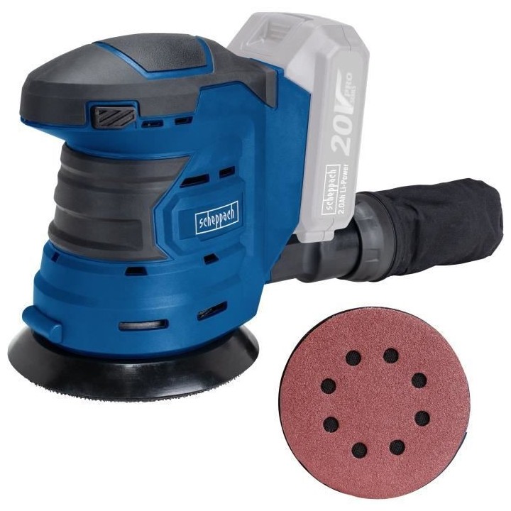 SCHEPPACH Ponceuse excentrique sans fil COS125-20ProS - 20 V sans char