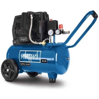 Compresseur d'air silencieux horizontal a deux cylindres Scheppach HC2