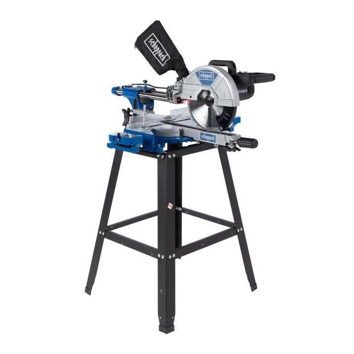 Scie a onglet multi-matériaux radiale SCHEPPACH 254 mm avec piétemen