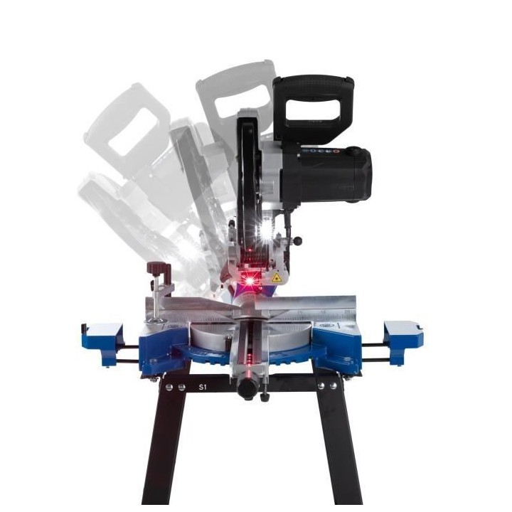 Scie a onglet multi-matériaux radiale SCHEPPACH 254 mm avec piétemen