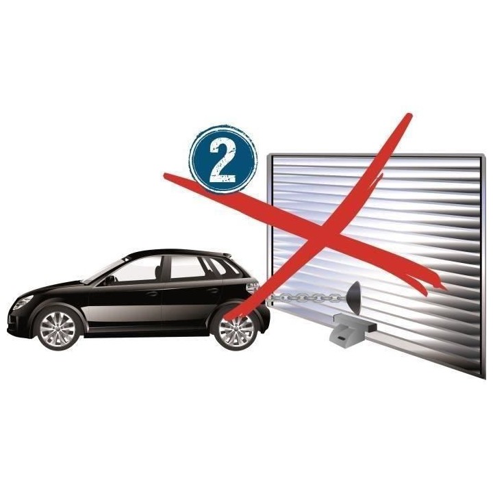 MOTTEZ Antivol pour porte de garage - Acier