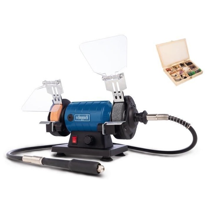 Tour a meuler et a polir SCHEPPACH HG35 avec flexible - 120W - Ø 75 m