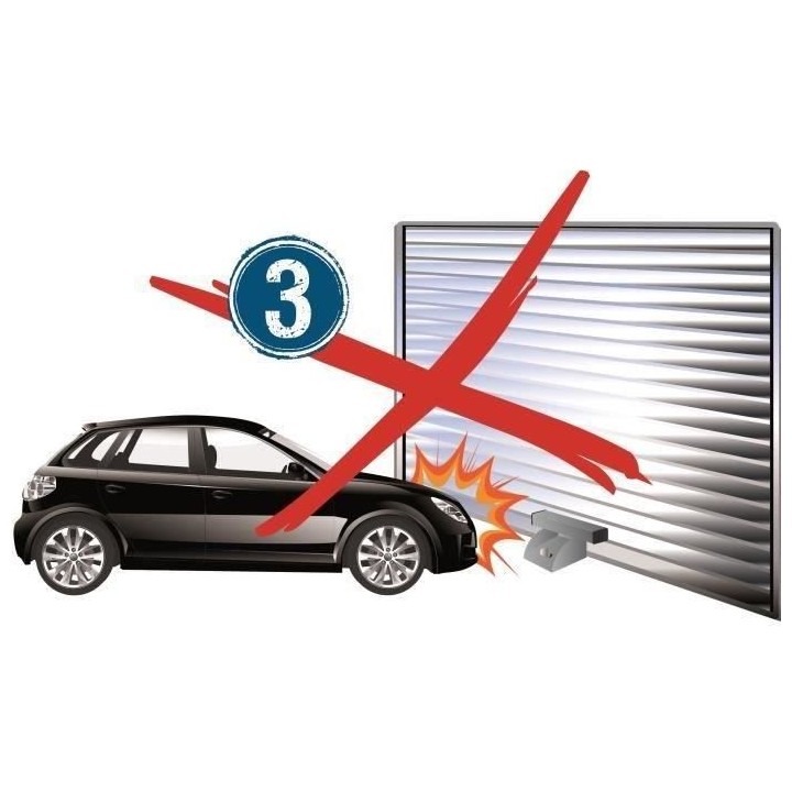 MOTTEZ Antivol pour porte de garage - Acier