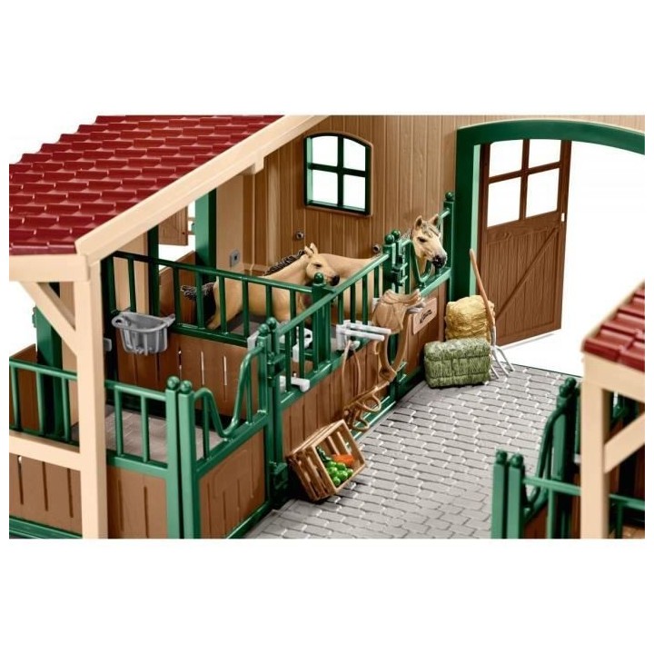 SCHLEICH - Écurie avec chevaux et accessoires - Farm world - 42195