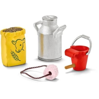 SCHLEICH - Figurine 42291 Nourriture pour vache et veau