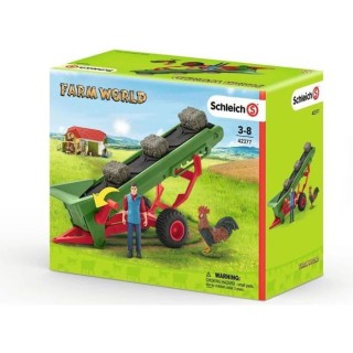 Schleich Figurine 42377 - Animal de la ferme - Bande transporteuse de