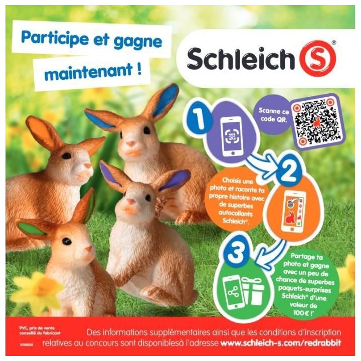 Schleich Figurine 13830 - Animal de la ferme - Jument Pinto